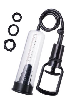 Censan 3 halkalı Penis Pompası PVC Şeffaf 20,5 cm