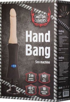 Censan MotorLovers HandBang Uzaktan Kumandalı Şarjlı Isıtmalı Seks Makinesi Siyah