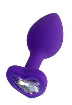 Censan Diamond Heart Anal Plug Mor 7 cm 18 g