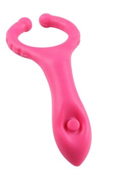 Testis Uyarıcılı Titreşimli Penis Halkası Pembe