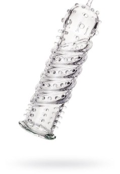 Censan Tırtıklı Şeffaf Penis Kılıfı 15,3 cm