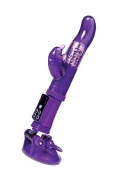Klitoral Uyarıcı Vibratör TPR Mor 22,5 cm