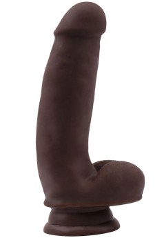 Pruriency Lord Kıkırdaklıı Gerçekçi Dildo - 17.5cm Zenci