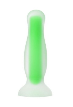 Censan Beyond Victor Glow Karanlıkta Parlayan Anal Plug Silikon Şeffaf 10 cm
