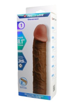 Censan Stevenson Gerçek Hissiyatlı Uzatıcı Penis Kılıfı Brown