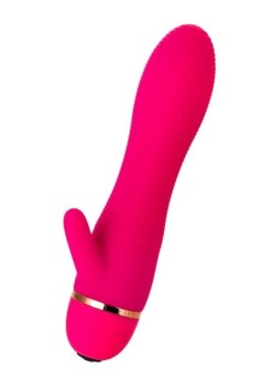 Censan Klitoral Uyarıcılı 20 Modlu Vibratör Silikon Pembe 15 cm