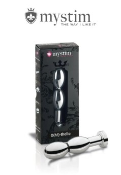 Censan Mystim O(h!)-thello Çelik Anal ve Vajinal Elektirikli Dildo