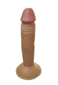 Gerçekçi Testissiz Melez Dildo 18 cm