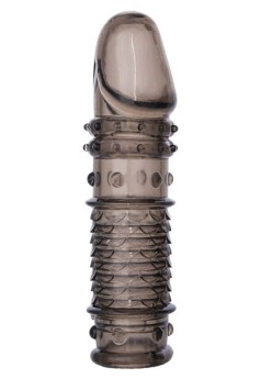 Censan XLover Penis Kılıfı TPE Siyah Şeffaf 13,5 cm