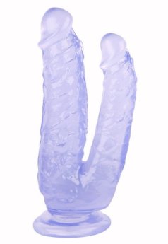 Noctis 19cm Mor Çiftli Dildo No:76
