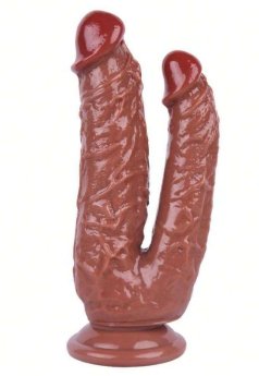 Noctis 19cm Kahverengi Çiftli Dildo No:76
