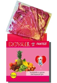 Censan Royal Yenilebilir Tanga Sütyen Karışık Meyve Aromalı
