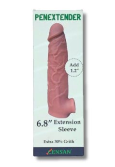 Penextender Testis Girişli Realistik Penis Kılıfı