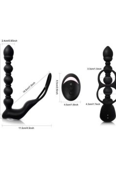 Censan Isıtmalı Penis Halkalı Anal Prostat Vibratör