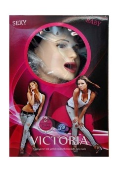 Censan Esmer Victoria Büyük Boy Titreşimli Sesli Realistik Şişme Kadın
