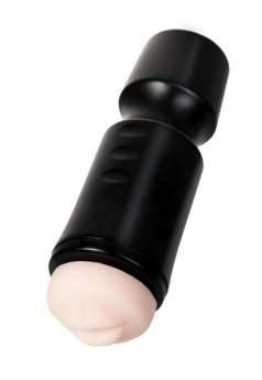 Censan Ağız Oral Mastürbator TPE Siyah 24 cm