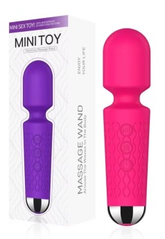 Censan Mini Toy Wand Massager Şarjlı Vibratör - Pembe