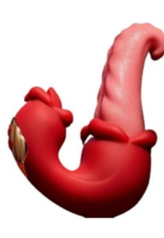 Censan Şarjlı Çift Uyarımlı Dil Rabbit Vibratör Silikon Titreşimli