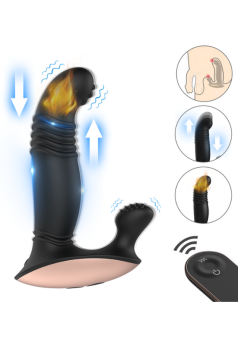 Censan S-Hande Eye of Horus Rct Şarjlı Kumandalı Perine ve Uyarıcı İleri Geri Hareketli 2 in 1 Vibratör