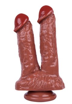 Noctis 21cm Kahverengi Çiftli Dildo No:61