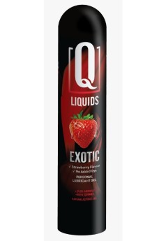 Q Liquids Exotic Çilek Aromalı 125 ML Su Bazlı Kayganlaştırı Jel