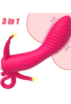 Censan Censan 3’ü 1 Arada Anal, Vajinal ve Klitoral Uyarıcı Titreşimli Vibratör