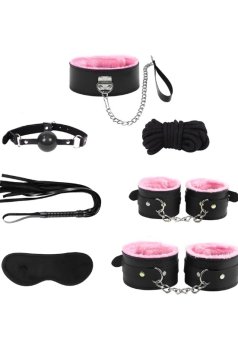 Censan 7 Parçalı Fetiş Set Pembe
