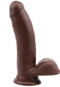Sex Lure Kıkırdaklı Gerçekçi Dildo - 17.5cm Zenci