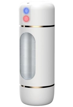 10 Mod Titreşimli Sesli Akıllı Mastürbatör Pilli Beyaz