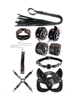Censan Fetiş Siyah Leopar Set 7 Parça