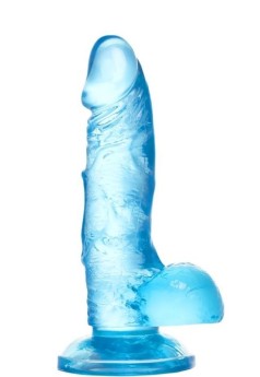 CENSAN Jel Dildo Mavi 15,8 cm