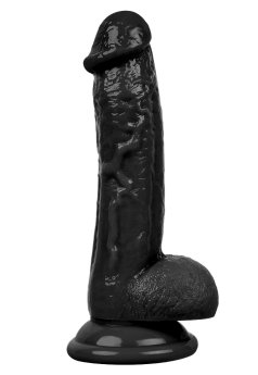 Censan 19CM Gerçekçi Siyah Dildo Yapay Penis