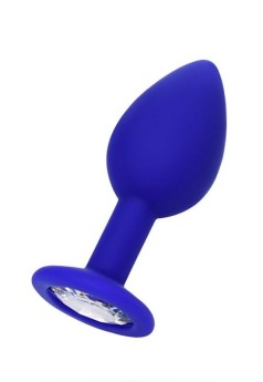 Censan Brilliant Anal Plug Mavi beyaz kristalli 7 cm 26 g