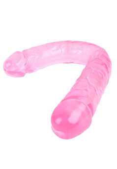 Noctis 46cm Pembe Çift Taraflı Dildo No:88