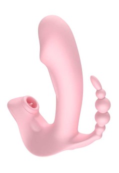 3 Başlıklı Klitoral Emiş ve Dil Vibratörü Şarjlı