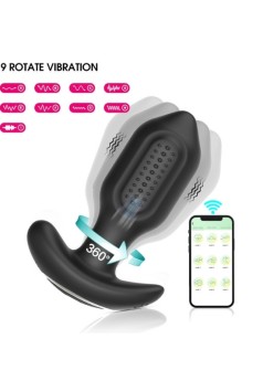 Censan Sledgehammer Swing – Telefon Kontrollü Titreşimli Anal Plug (Siyah)