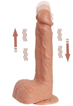 Hill İleri Geri Hareketli Şarjlı Titreşimli Gerçekçi Dildo 21 cm