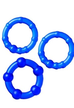 Censan Penis Halka Seti TPE mavi 3,5/3/2 cm