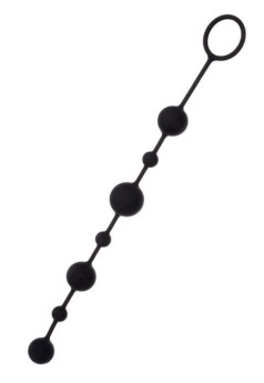 CENSAN Coron Anal Boncuk Silikon Siyah 35,9cm