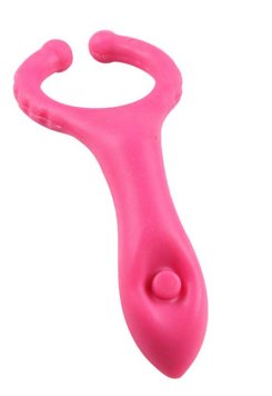 Testis Uyarıcılı Titreşimli Penis Halkası Pembe