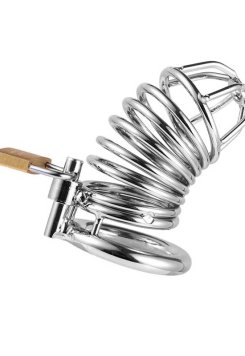 Censan BDSM Paslanmaz Çelik Penis Kafesi ModelNo3