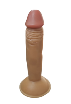 Gerçekçi Testissiz Melez Dildo 18 cm