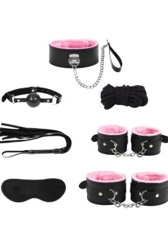Censan 7 Parçalı Fetiş Set Pembe