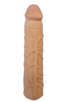 Gerçekçi Melez Penis Kılıfı Et Dokusunda 17 cm