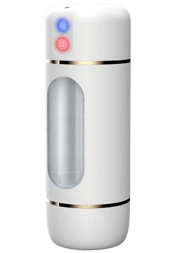 10 Mod Titreşimli Sesli Akıllı Mastürbatör Pilli Beyaz