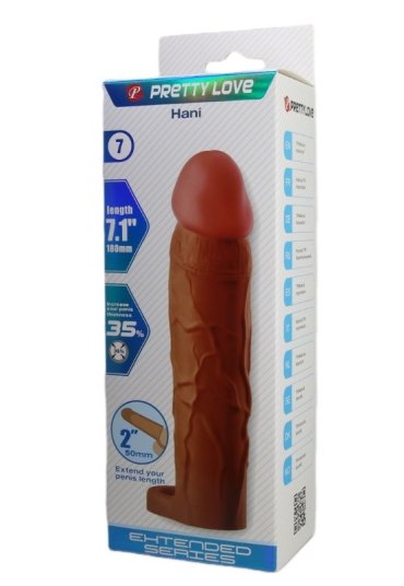 Censan Hani Gerçek Hissiyatlı Uzatıcı Penis Kılıfı Brown