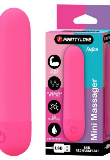 Censan Stefan Mini Massager Bullet Vibratör Kırmızı