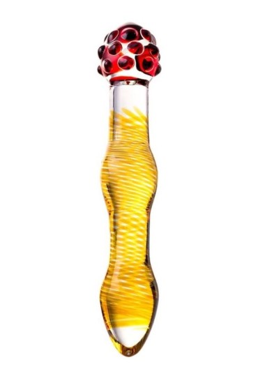 Censan Sexus Çift Taraflı Cam Dildo 18 cm