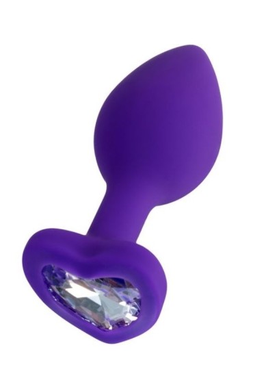 Censan Diamond Heart Anal Plug Mor 7 cm 18 g