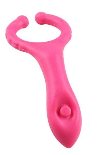 Testis Uyarıcılı Titreşimli Penis Halkası Pembe